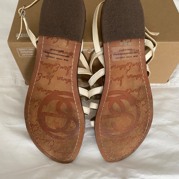 Sam Edelman White Strap Flat Sandals Women Size 8.5 - Picture 8 of 8